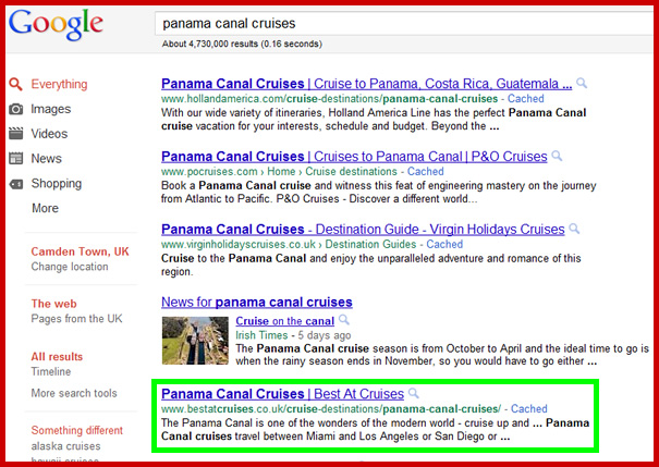 We got our client ALL of the top Google ranking positions (picture 9)